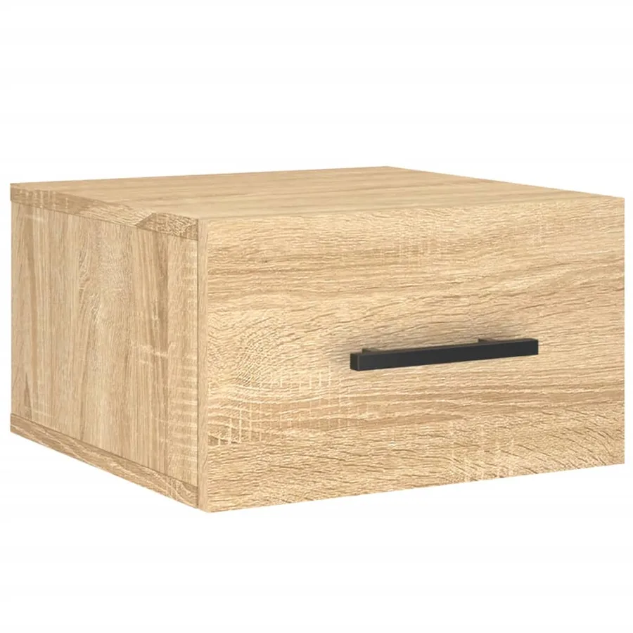 Table de chevet murale chêne sonoma 35x35x20 cm - 2