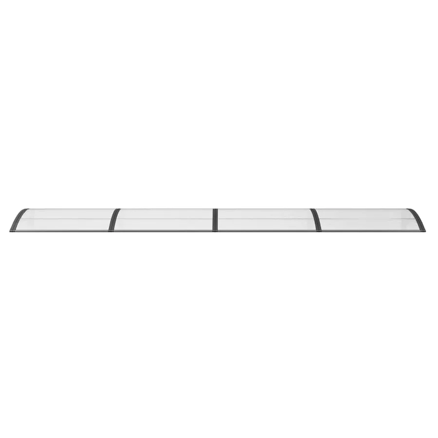 Auvent de porte Noir 400x100 cm Polycarbonate - 4