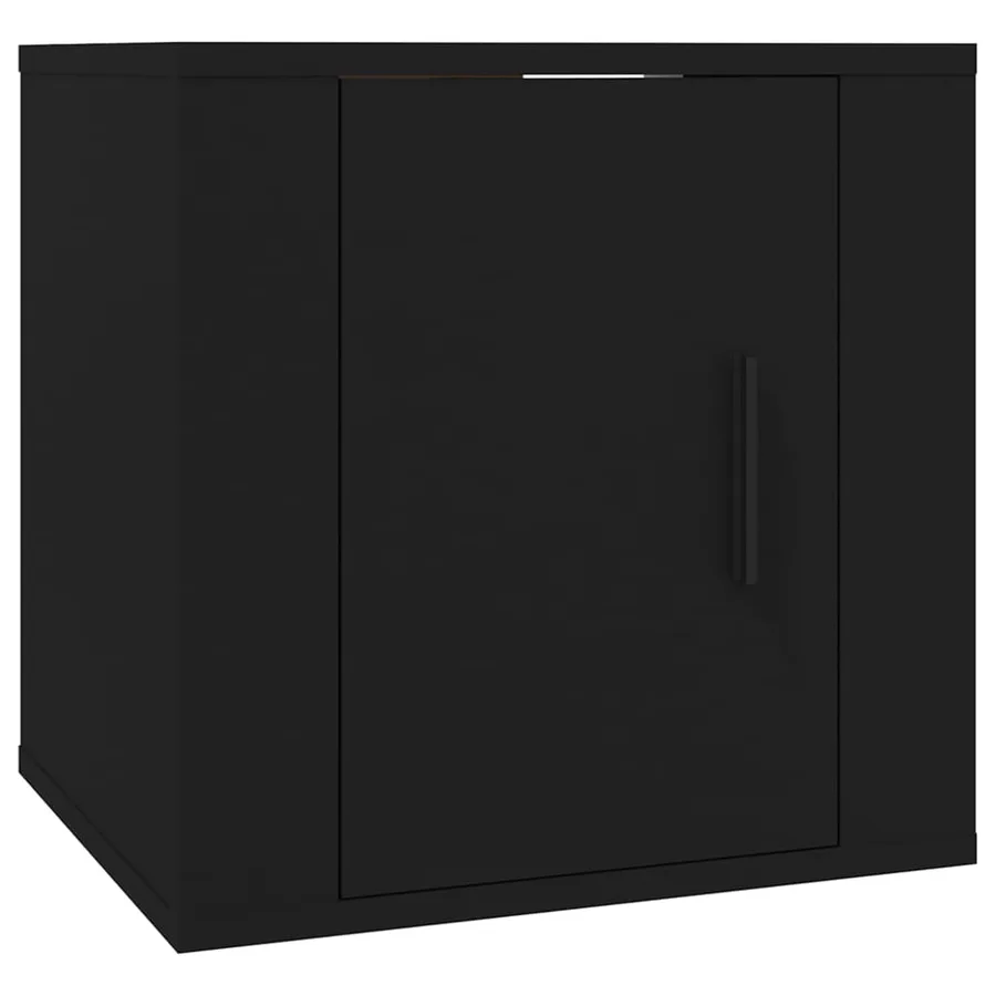Meubles TV muraux 2 pcs Noir 40x34,5x40 cm - 4