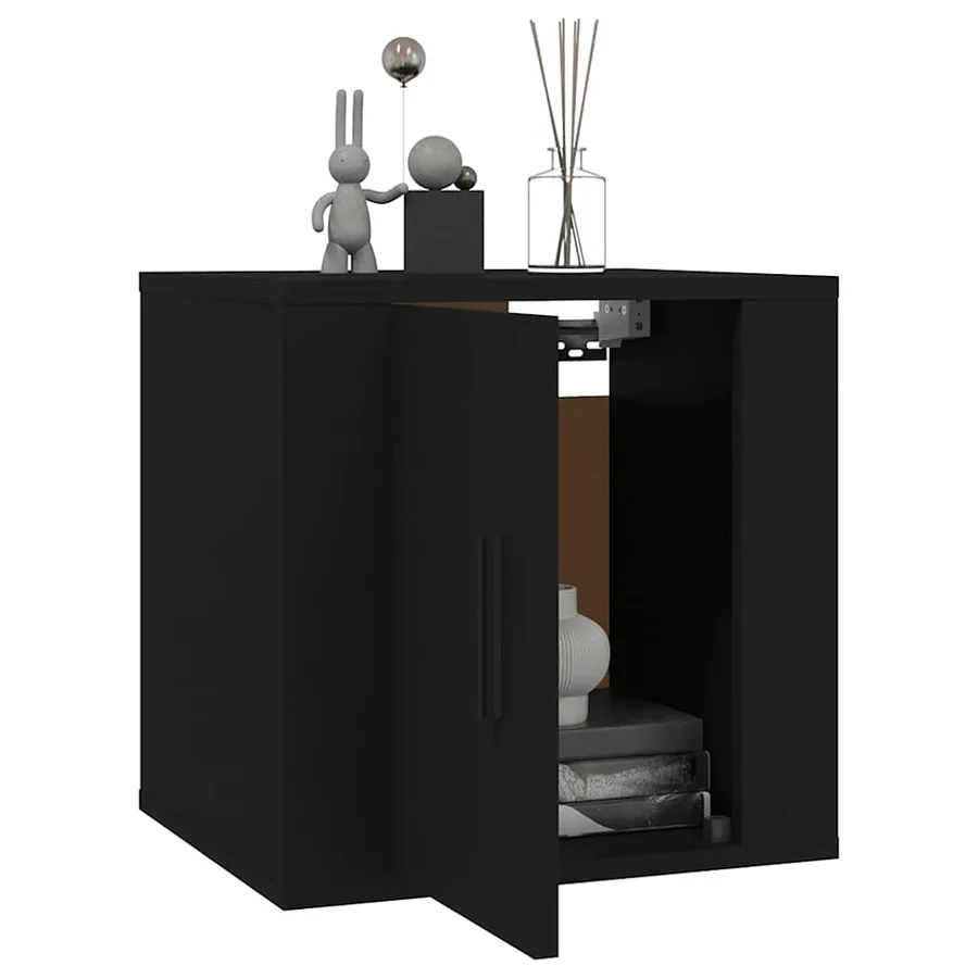 Meubles TV muraux 2 pcs Noir 40x34,5x40 cm - 9