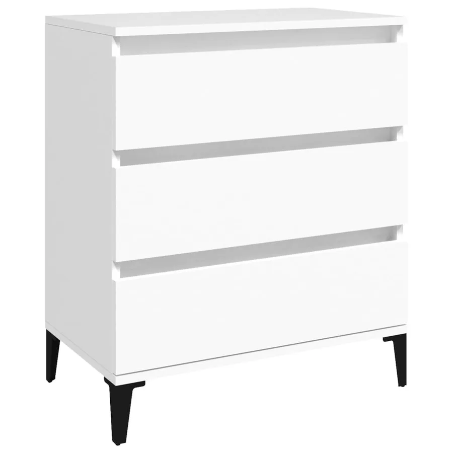 Buffet Blanc 60x35x70 cm Bois d'ingénierie - 2