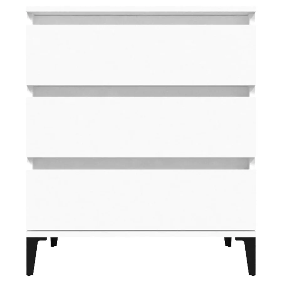 Buffet Blanc 60x35x70 cm Bois d'ingénierie - 5