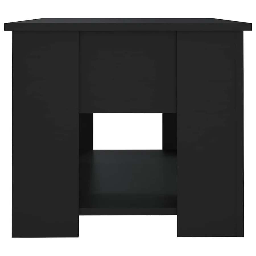 Table basse noir 79x49x41 cm bois d'ingénierie - 6