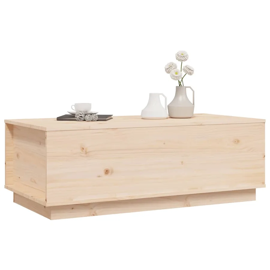 Table basse 100x50x35 cm Bois massif de pin - 4