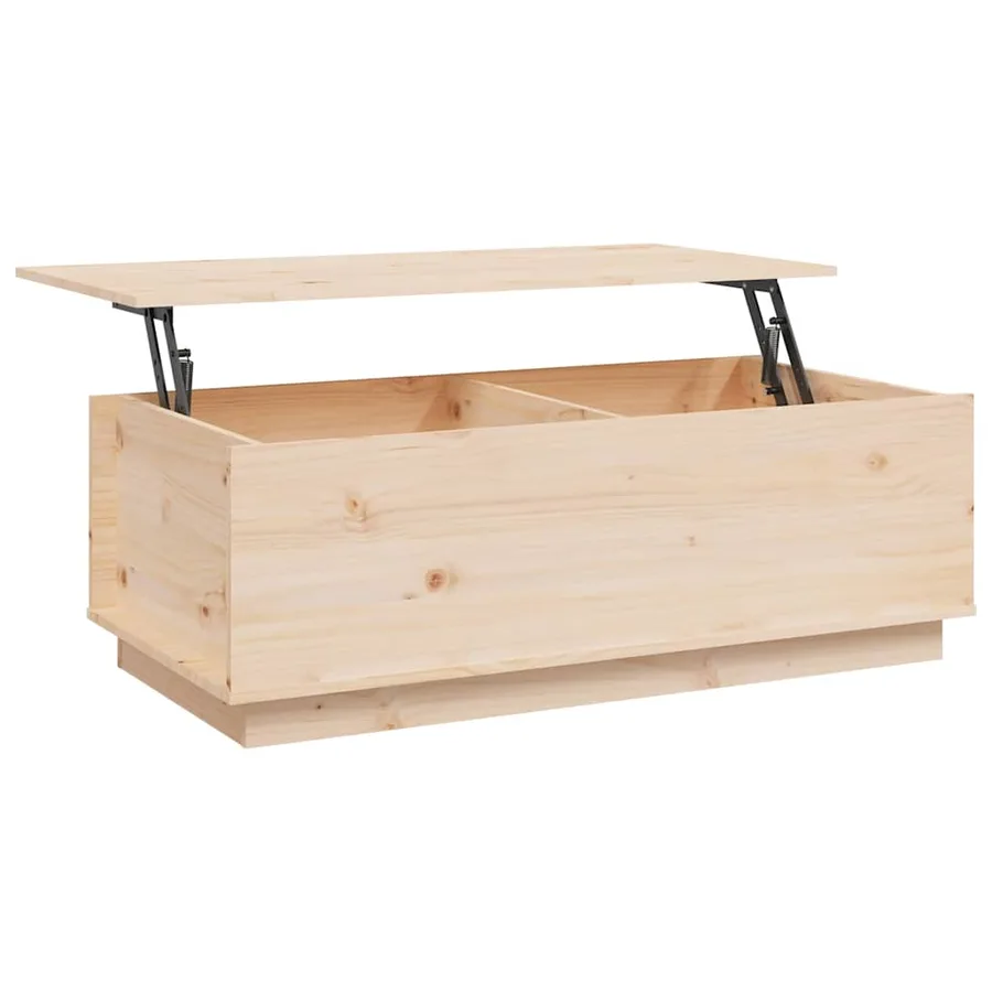 Table basse 100x50x35 cm Bois massif de pin - 8