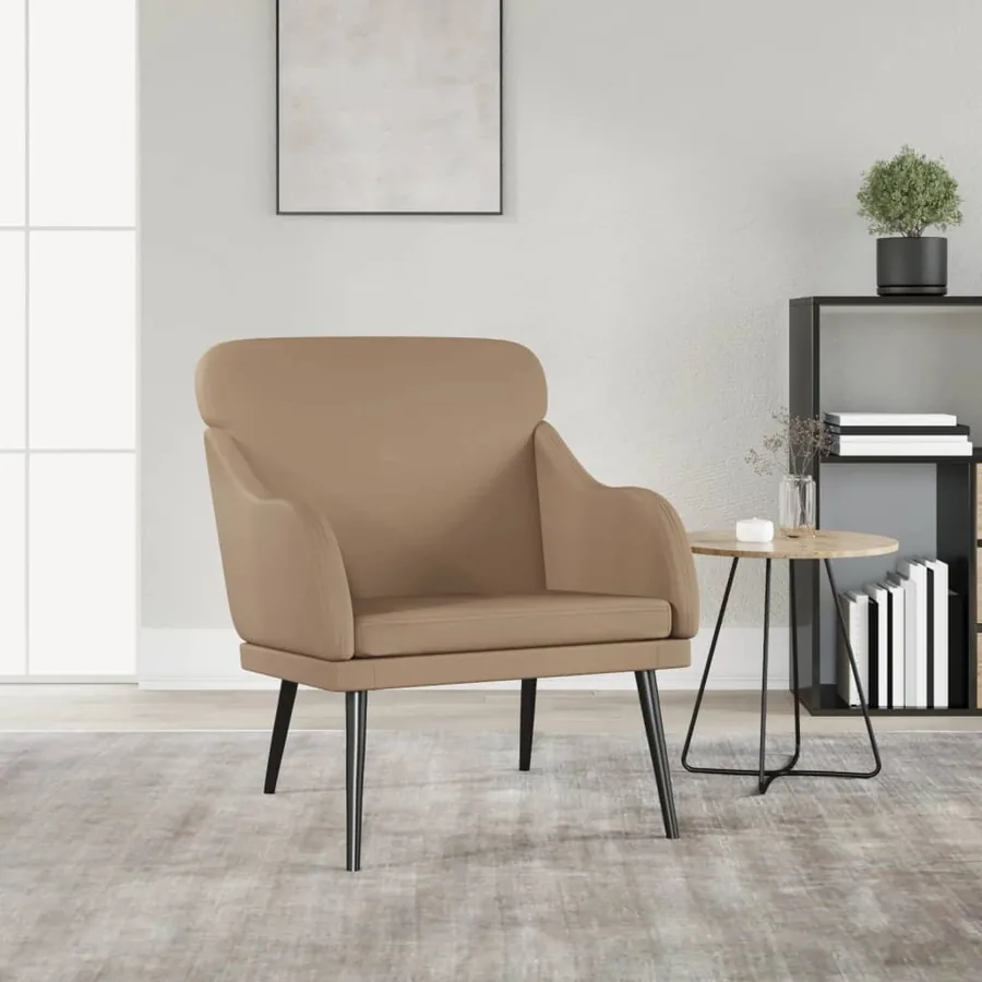 Fauteuil Cappuccino 63x76x80 cm Similicuir