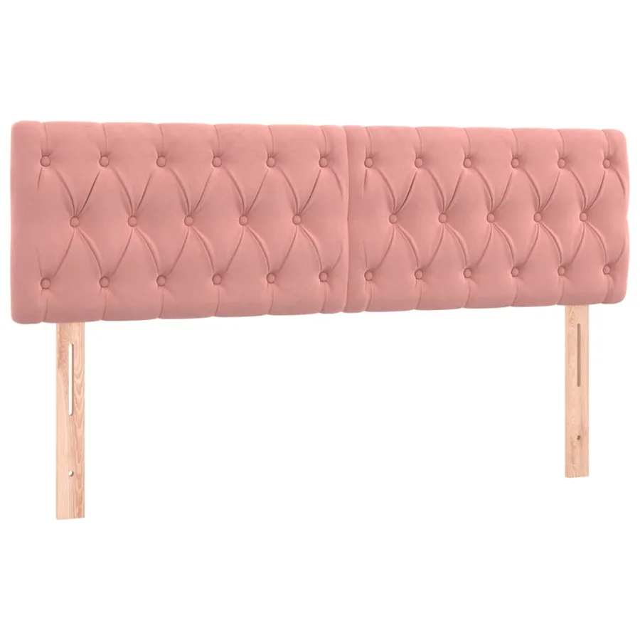 Sommier à lattes de lit avec matelas Rose 140x190 cm Velours - 6