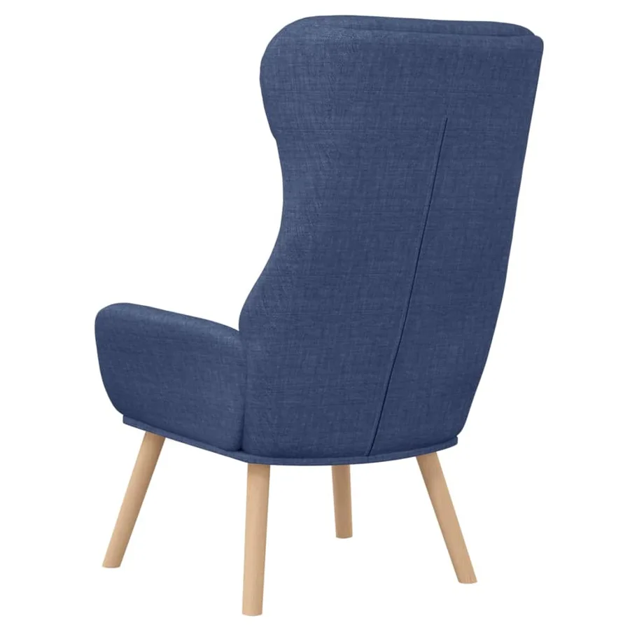 Chaise de relaxation Bleu Tissu - 5
