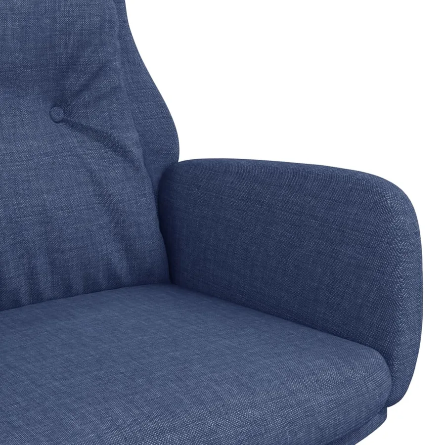 Chaise de relaxation Bleu Tissu - 6