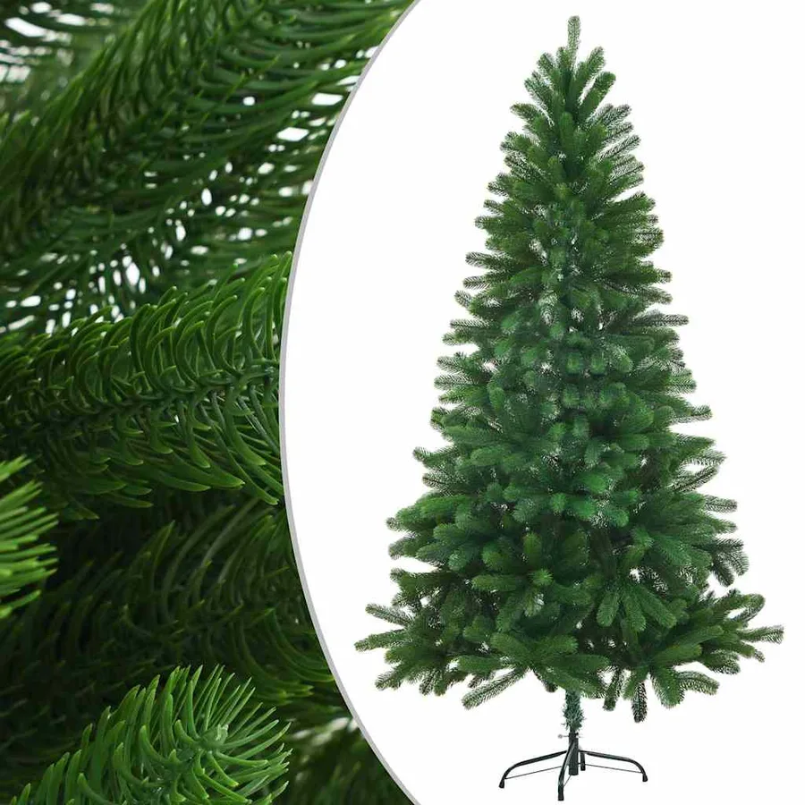 Arbre de Noël artificiel pré-éclairé et boules 150 cm Vert - 2