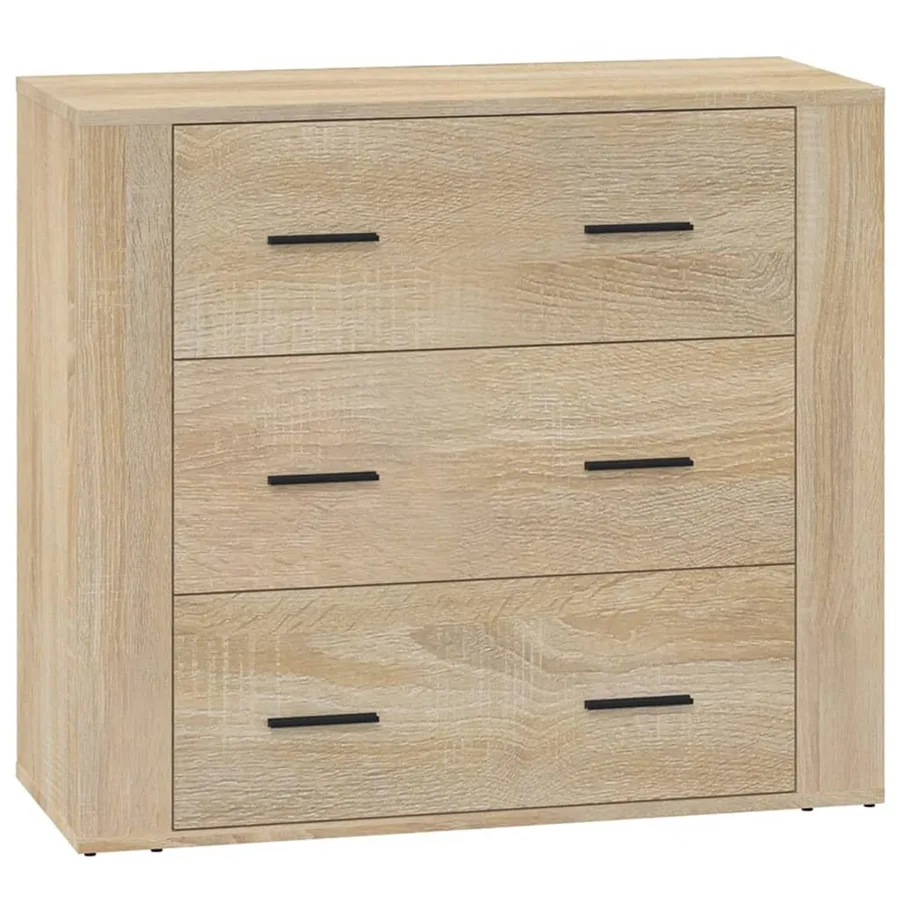 Buffet Chêne sonoma 80x33x70 cm Bois d'ingénierie - 2