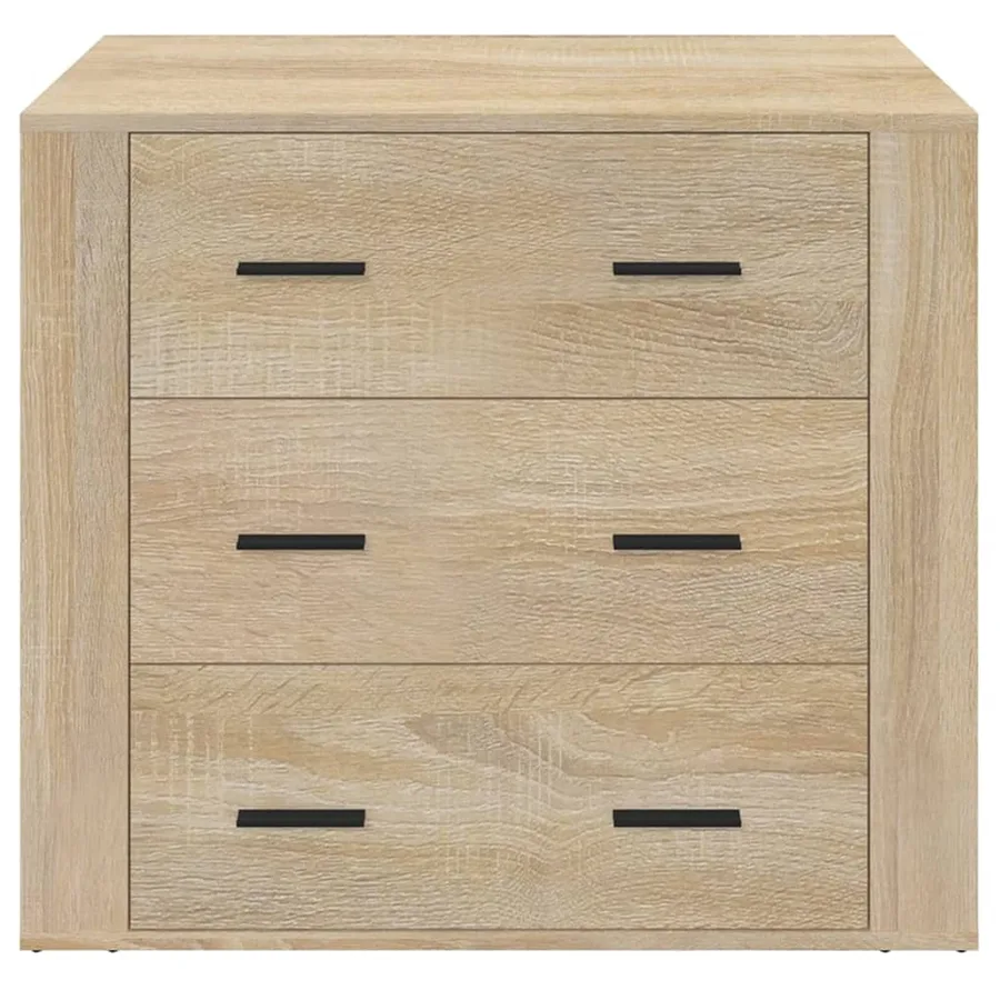 Buffet Chêne sonoma 80x33x70 cm Bois d'ingénierie - 3