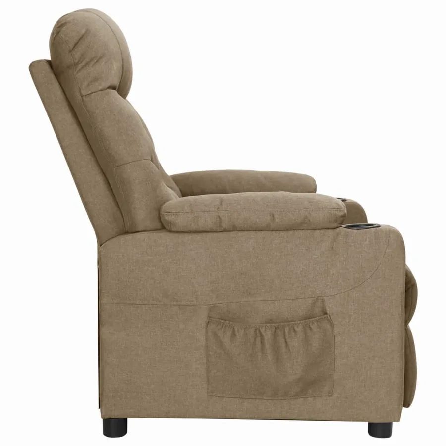 Fauteuil inclinable Taupe Tissu - 3