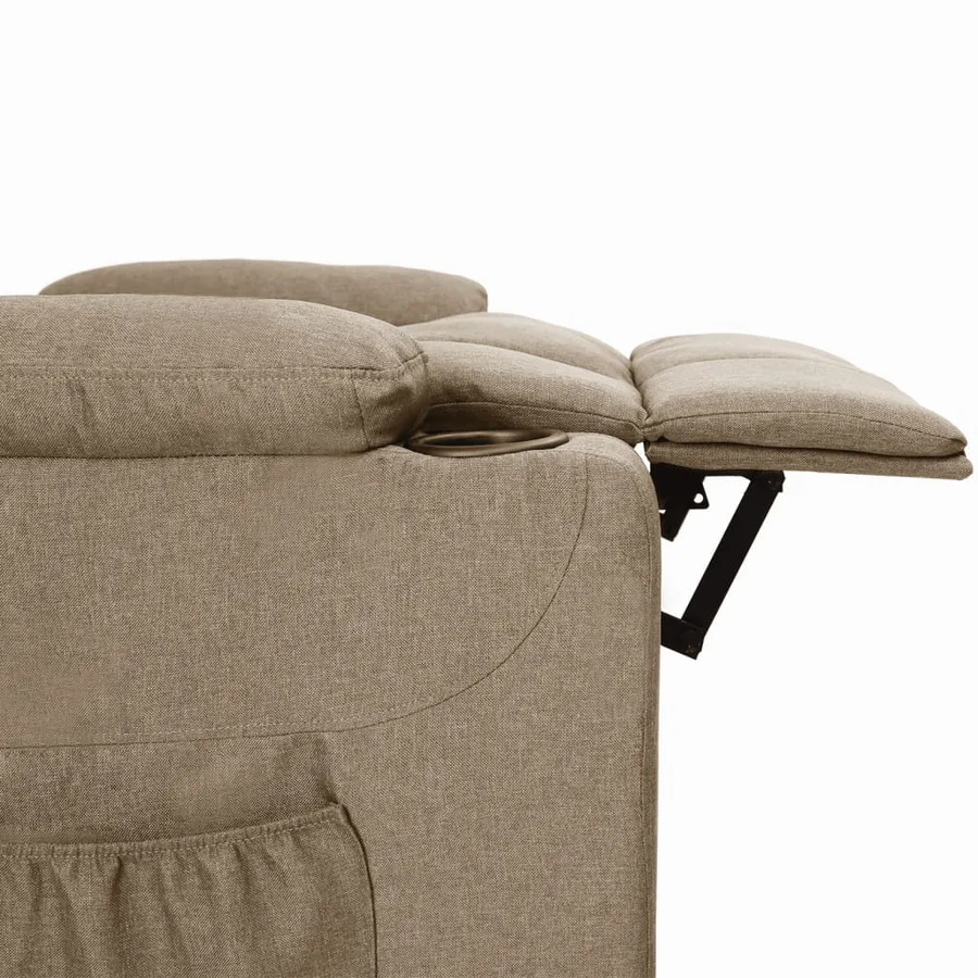 Fauteuil inclinable Taupe Tissu - 6