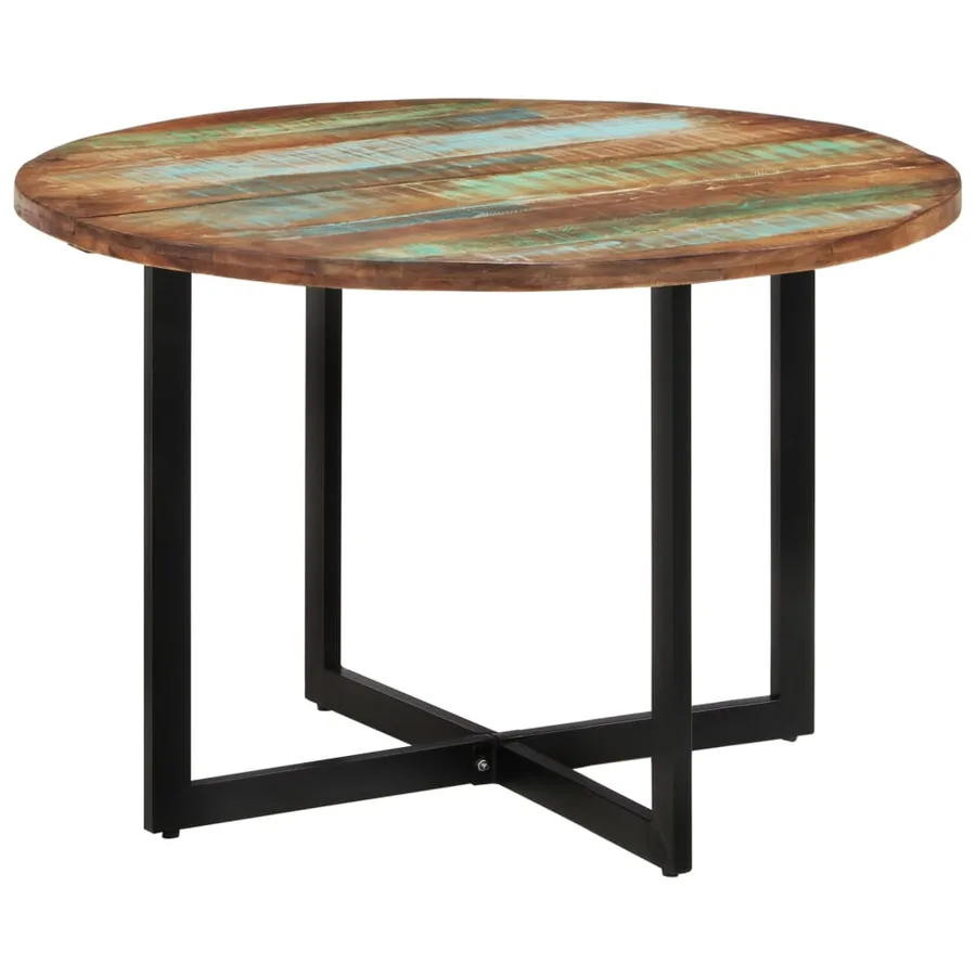 Table à manger 110x75 cm Bois massif de récupération - 8