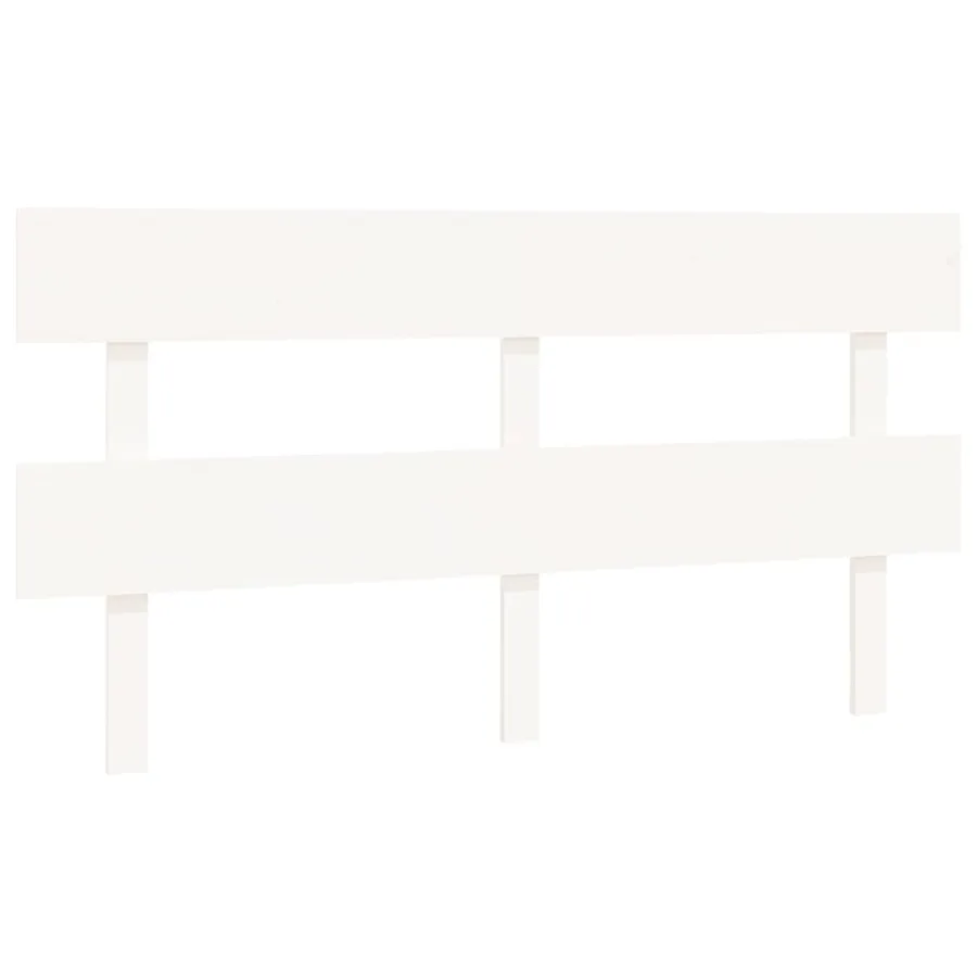 Tête de lit Blanc 164x3x81 cm Bois massif de pin - 2