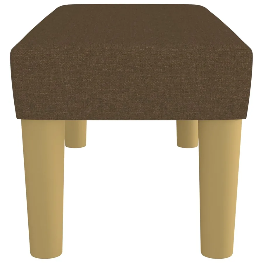 Banc Marron foncé 70x30x30 cm Tissu - 4