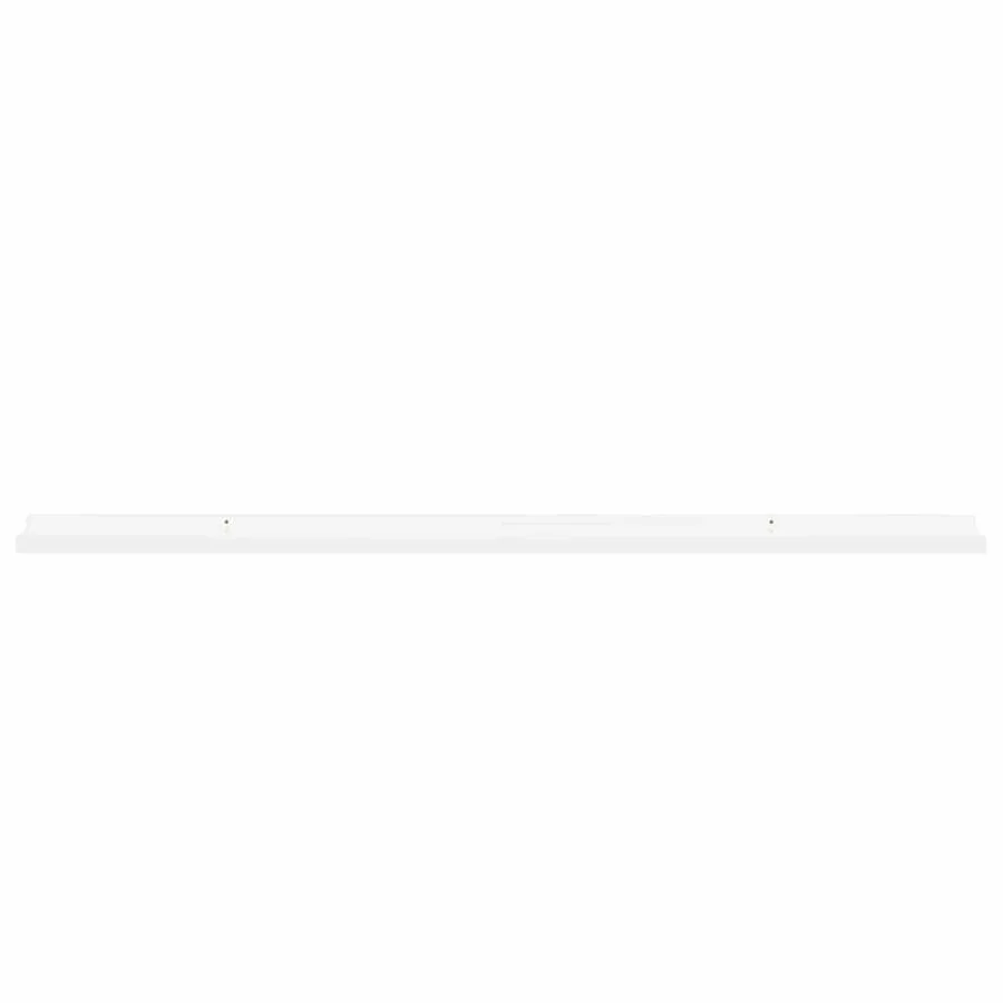 Étagères murales 2 pcs Blanc brillant 115x9x3 cm - 5