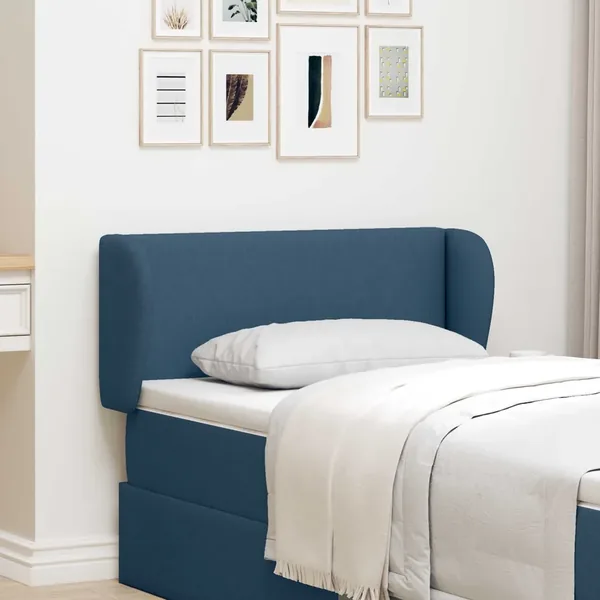 Oreille de tête de lit Bleu 40 x 23 x 6 cm tissu