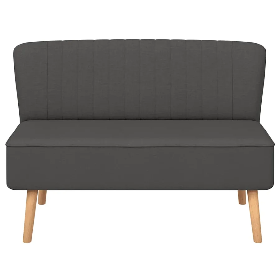 Canapé 117x55,5x77 cm Tissu Gris foncé - 3
