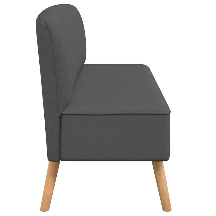 Canapé 117x55,5x77 cm Tissu Gris foncé - 4