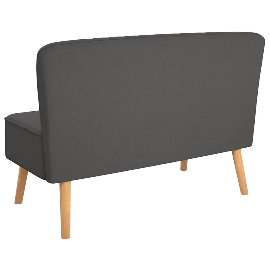 Canapé 117x55,5x77 cm Tissu Gris foncé - 5