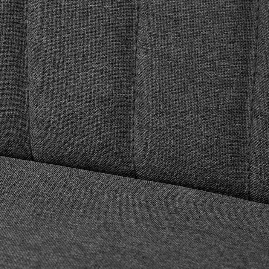 Canapé 117x55,5x77 cm Tissu Gris foncé - 6