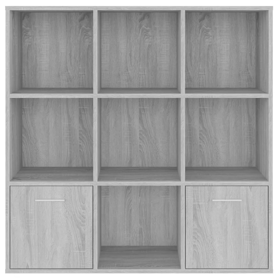 Armoire à livres Sonoma gris 98x30x98 cm - 3