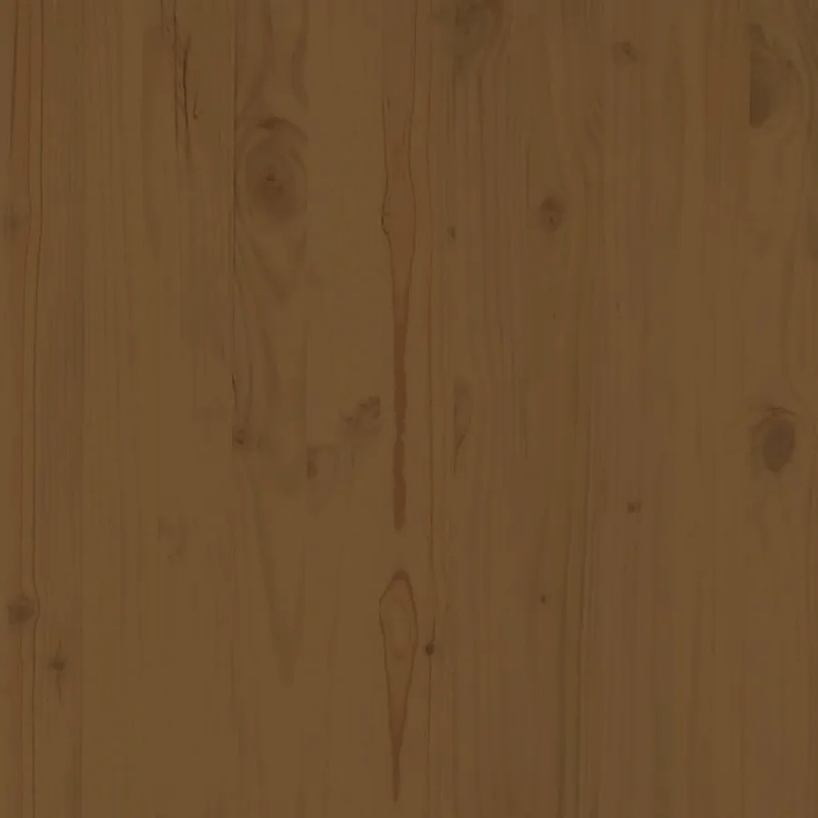 Canapé d'angle de jardin marron miel bois de pin solide - 7