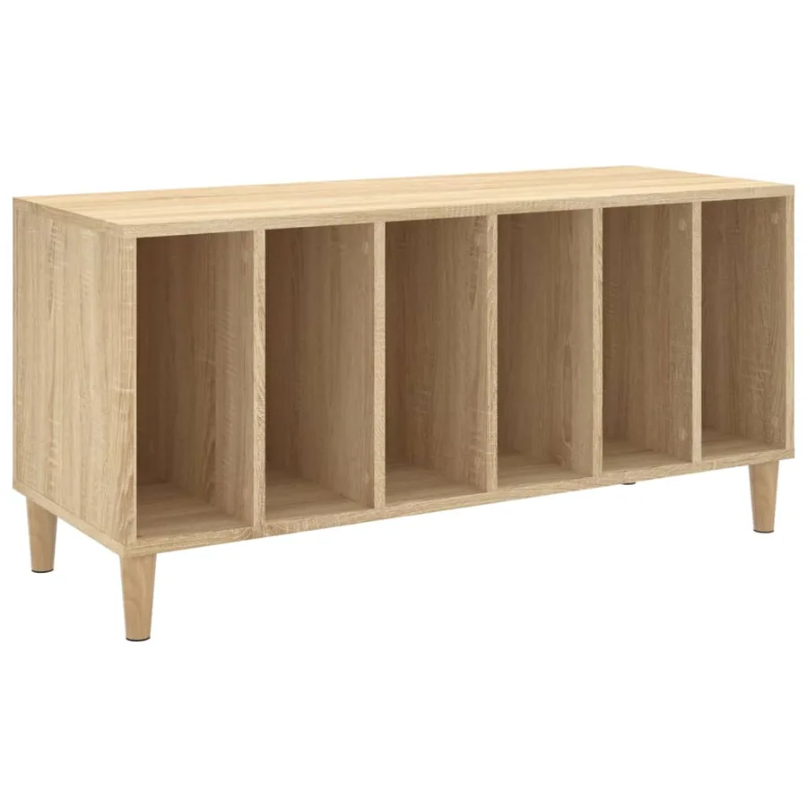 Armoire à disques chêne sonoma 100x38x48 cm bois d'ingénierie - 2