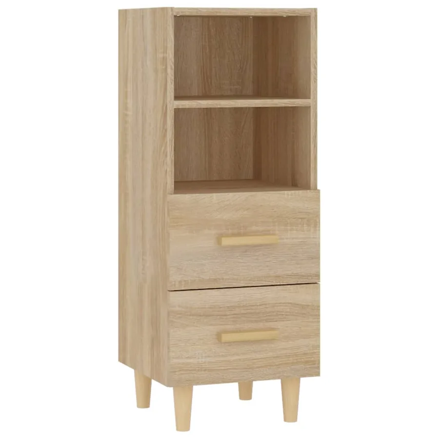 Buffet Chêne sonoma 34,5x34x90 cm Bois d'ingénierie - 2