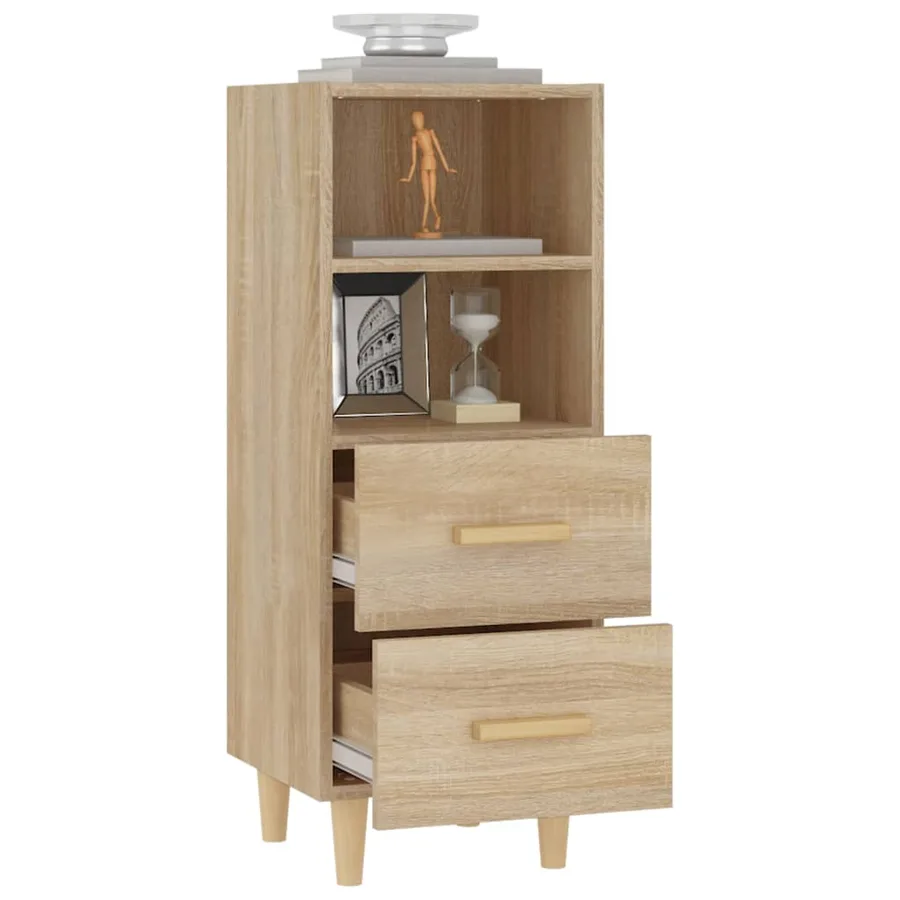 Buffet Chêne sonoma 34,5x34x90 cm Bois d'ingénierie - 5