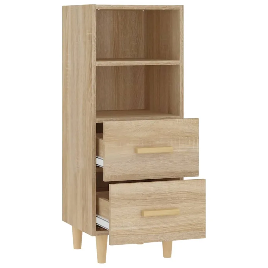 Buffet Chêne sonoma 34,5x34x90 cm Bois d'ingénierie - 7