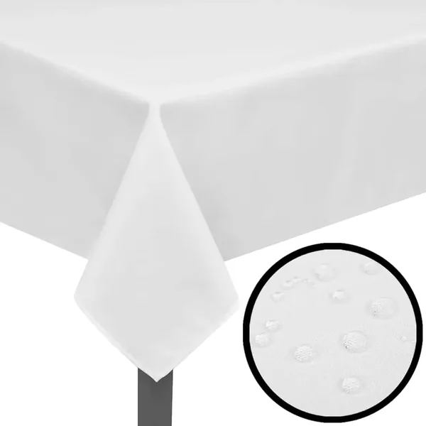 Nappes de table 5 pcs Blanc 100x100 cm