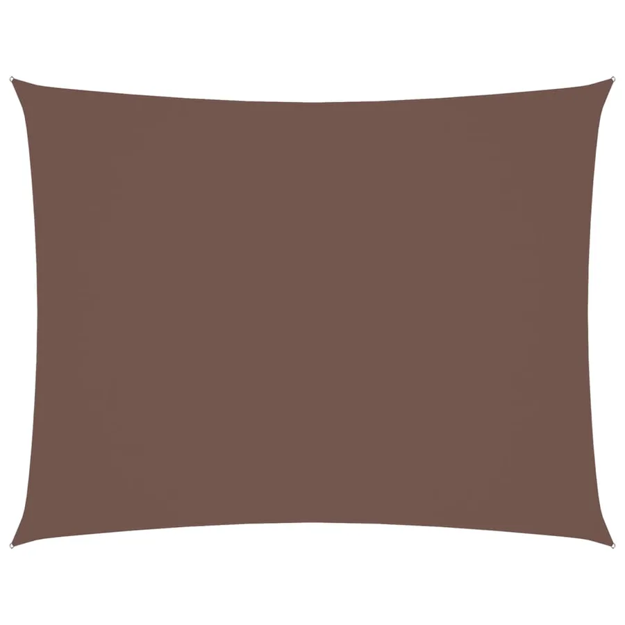 Voile de parasol tissu oxford rectangulaire 3,5x5 m marron - 2