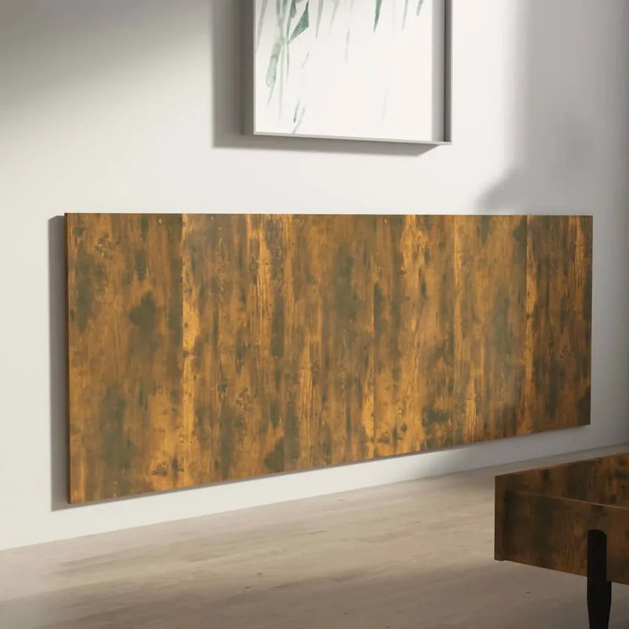 Tête de lit murale Chêne fumé 240x1,5x80 cm Bois d'ingénierie - 4