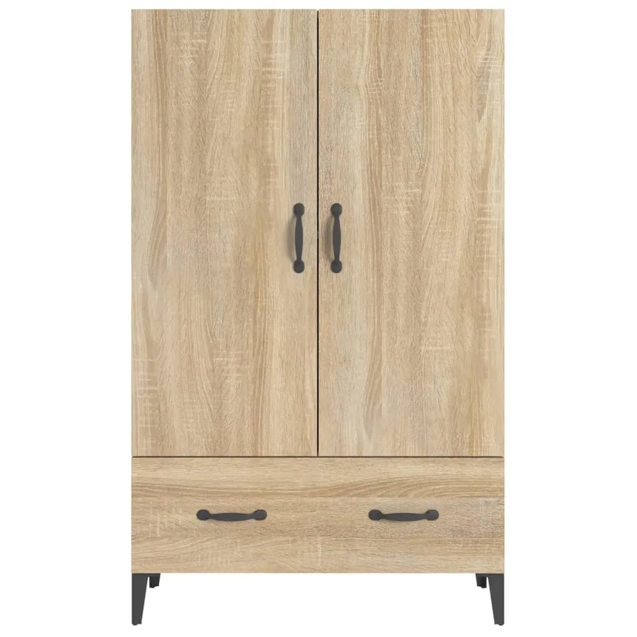 Buffet haut Chêne sonoma 70x31x115 cm Bois d'ingénierie - 5