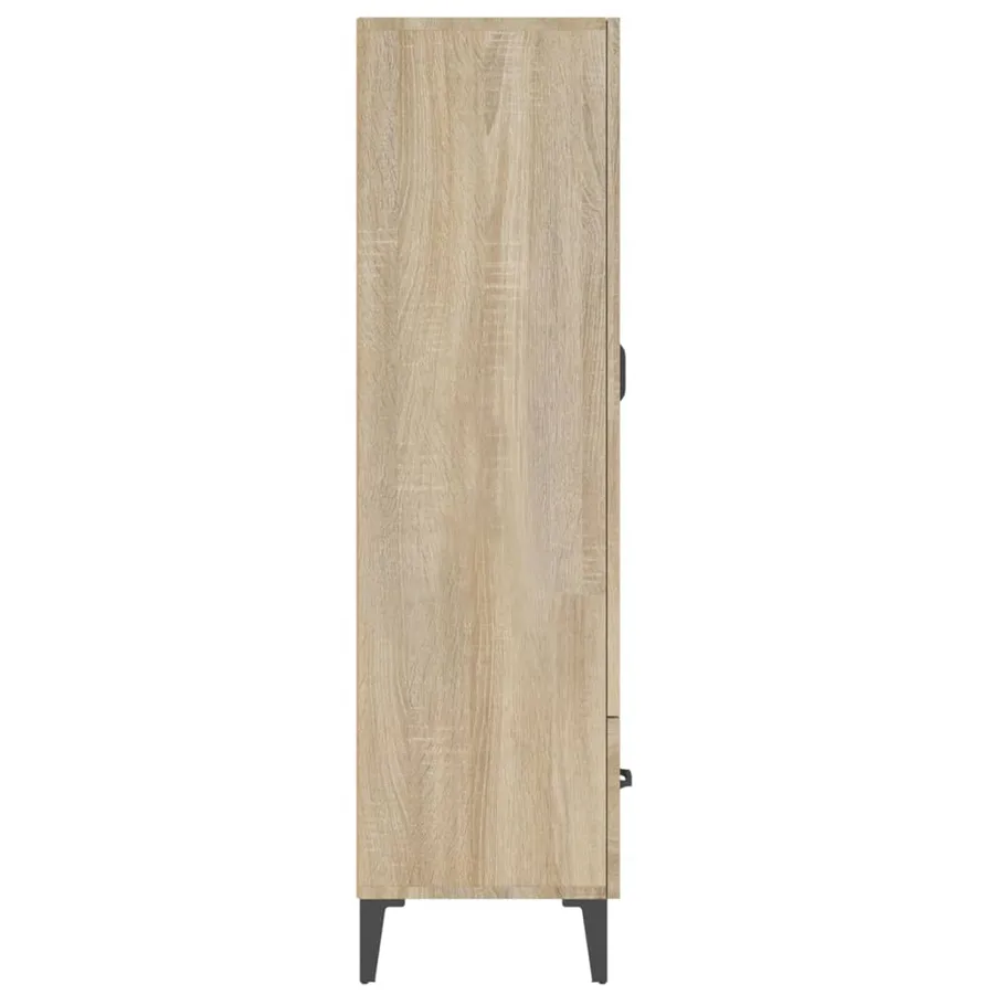 Buffet haut Chêne sonoma 70x31x115 cm Bois d'ingénierie - 6