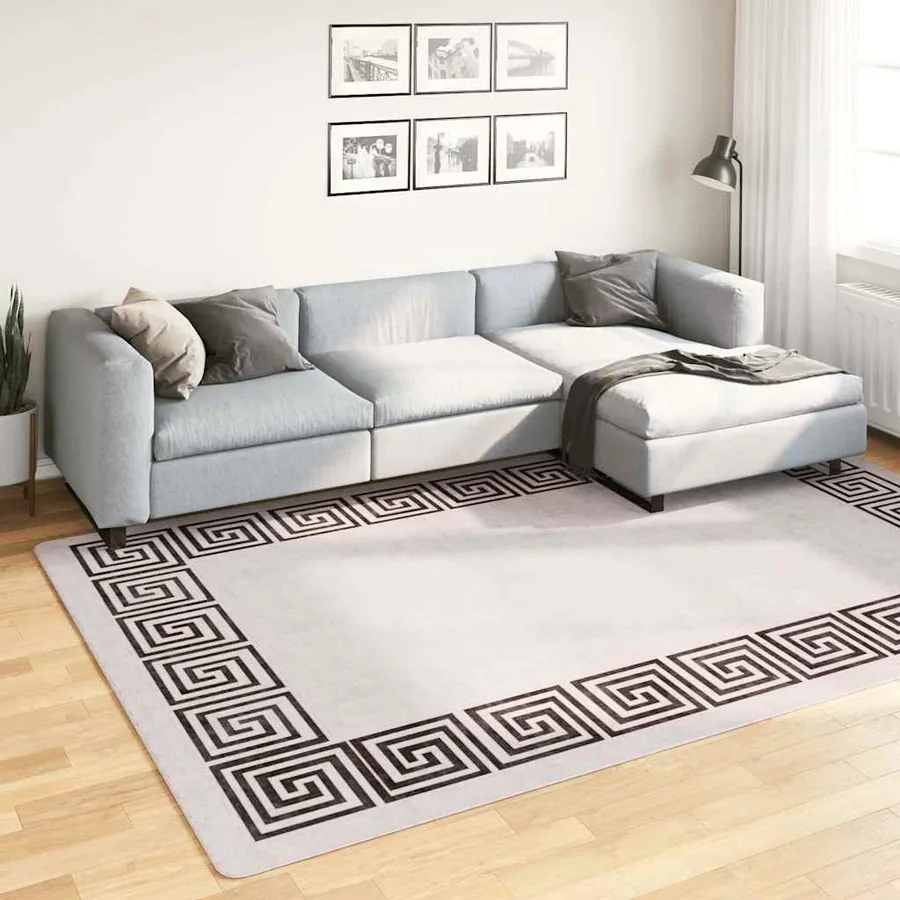 Tapis lavable 190x300 cm beige clair