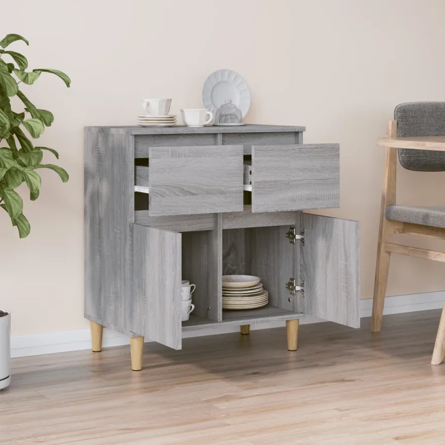 Buffet Sonoma gris 60x35x70 cm Bois d'ingénierie - 3