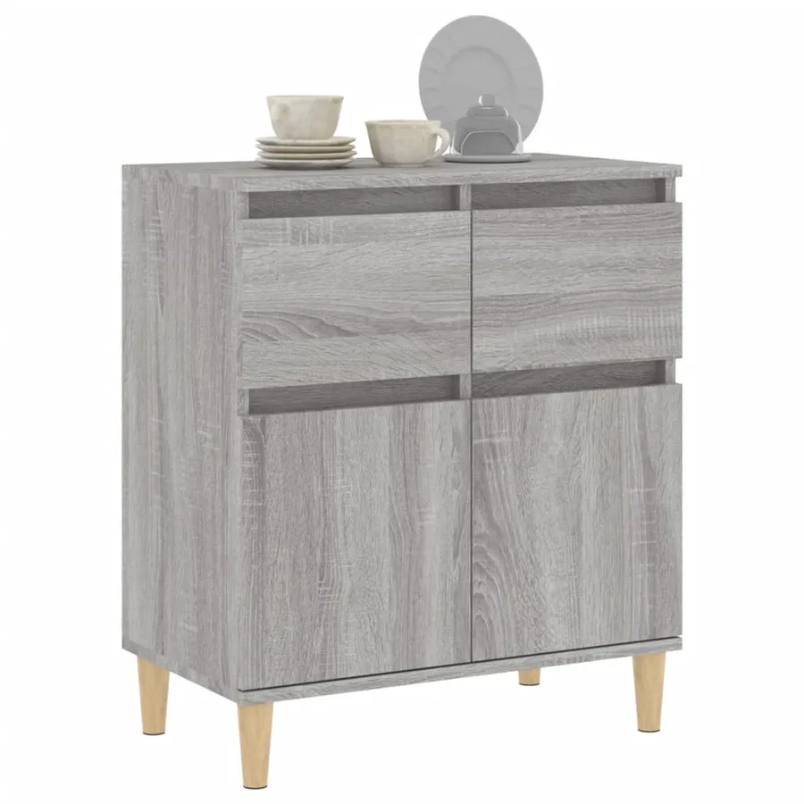 Buffet Sonoma gris 60x35x70 cm Bois d'ingénierie - 4