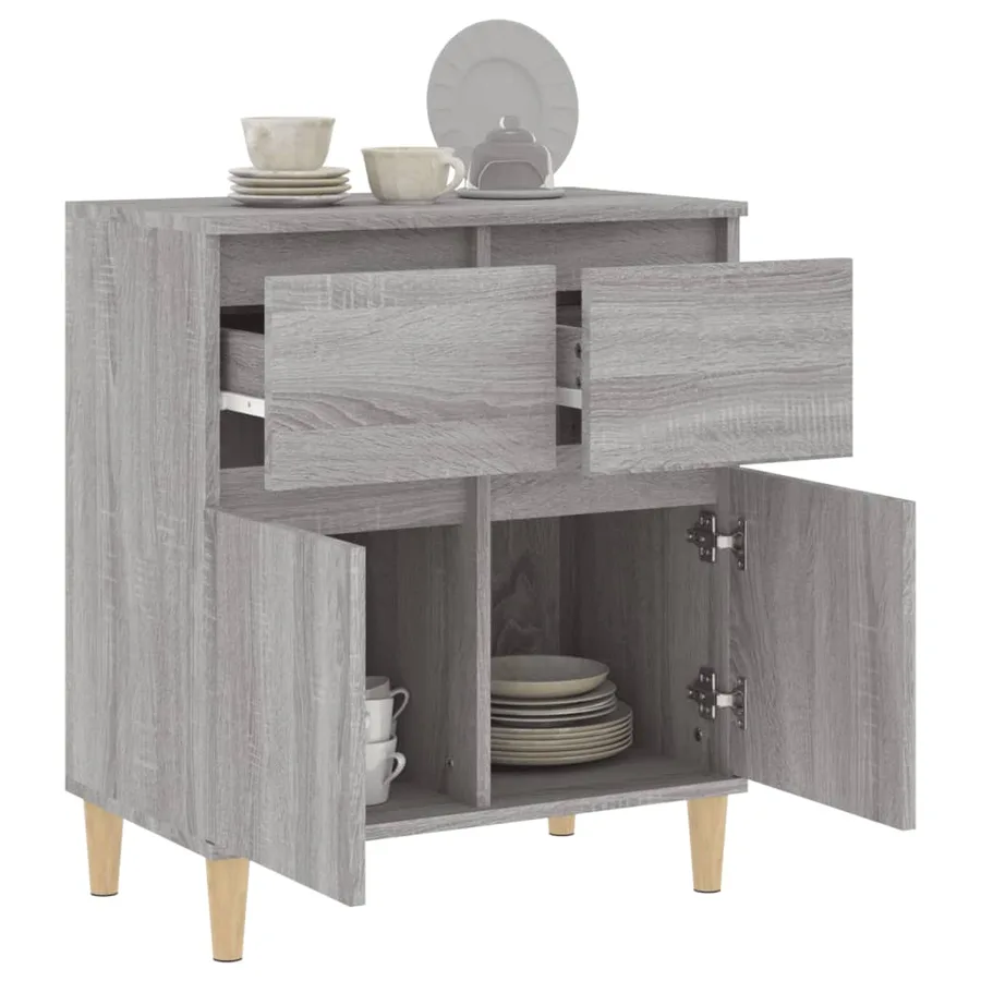 Buffet Sonoma gris 60x35x70 cm Bois d'ingénierie - 5