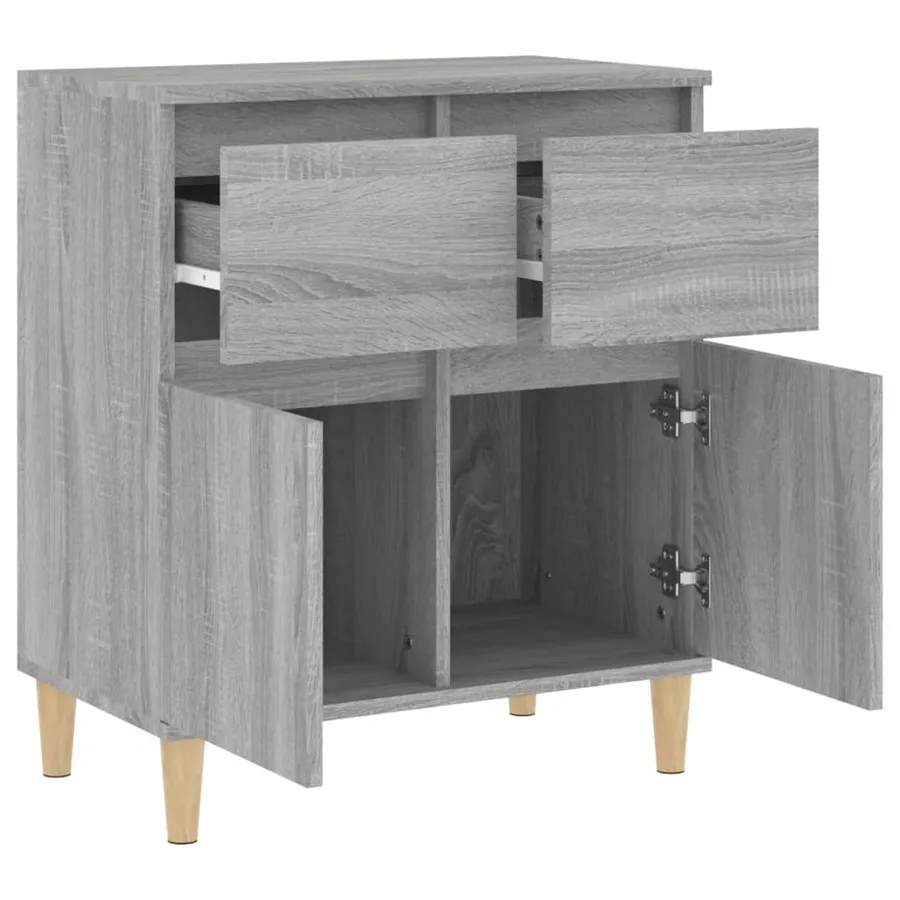 Buffet Sonoma gris 60x35x70 cm Bois d'ingénierie - 6