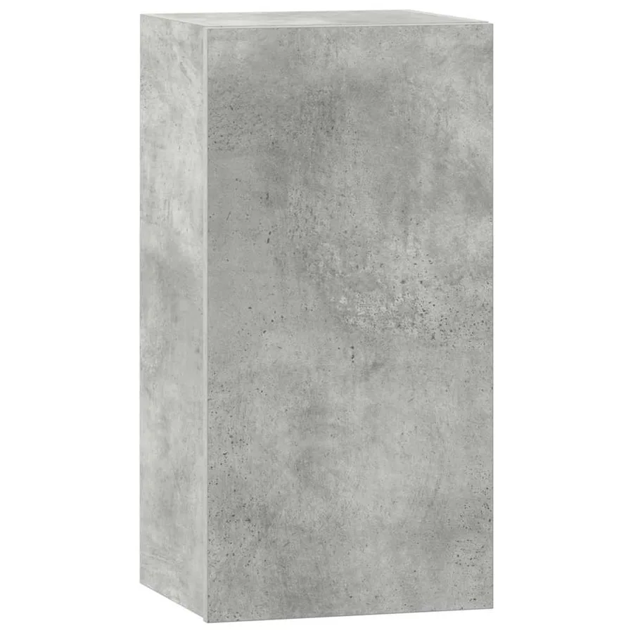 Ensemble de meuble TV 6 pcs Gris béton Bois d'ingénierie - 6