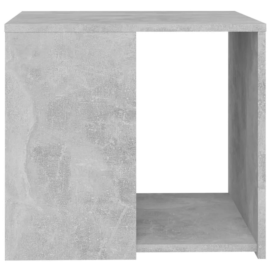Table d'appoint gris béton 50x50x45 cm bois d'ingénierie - 4