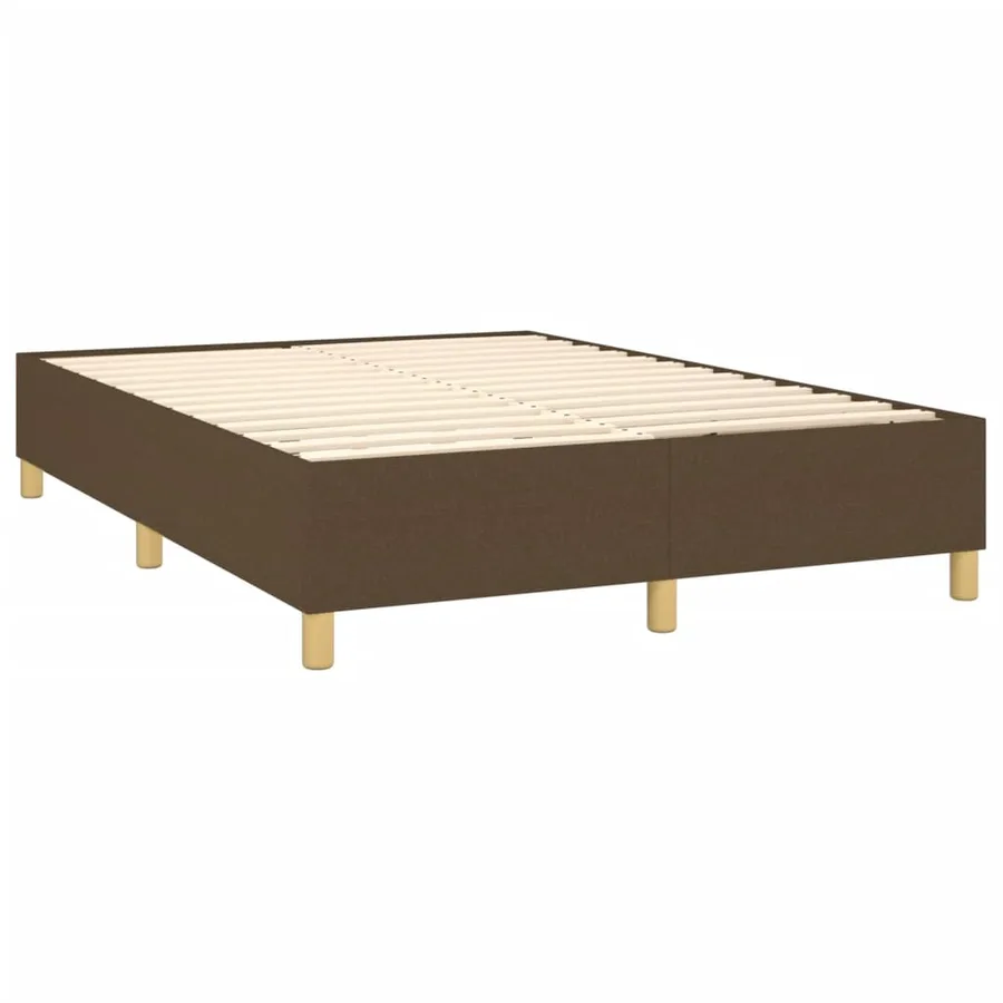 Sommier à lattes de lit avec matelas Marron foncé 140x200 cm - 4