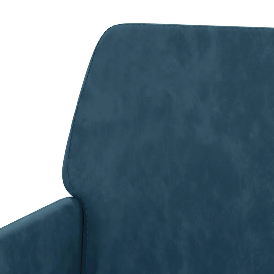 Banc Bleu 108x79x79 cm Velours - 6