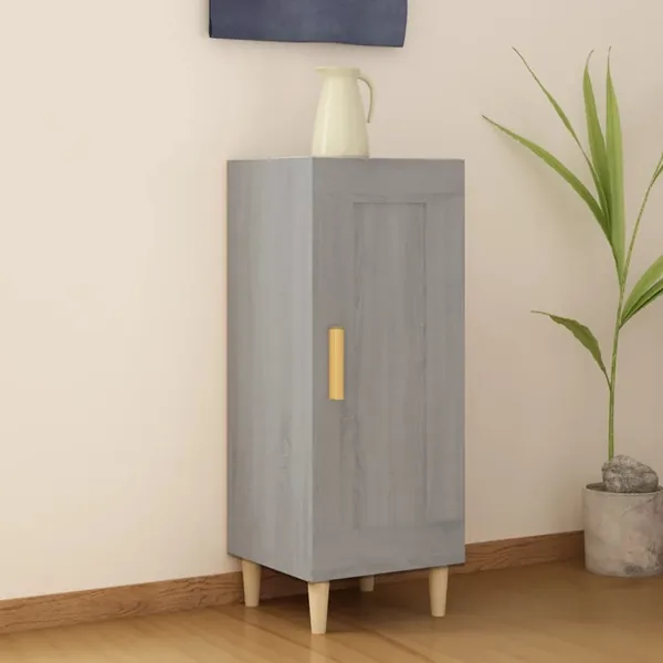 Buffet Sonoma gris 34,5x34x90 cm Bois d'ingénierie