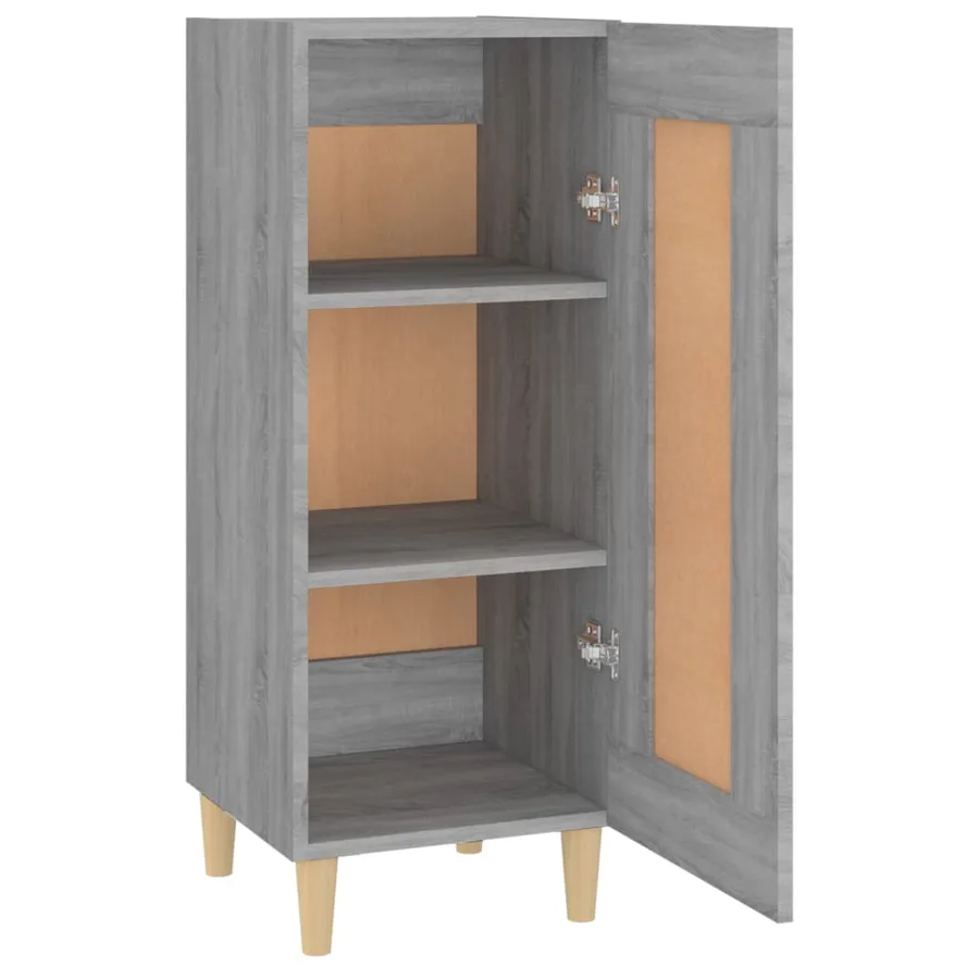 Buffet Sonoma gris 34,5x34x90 cm Bois d'ingénierie - 7