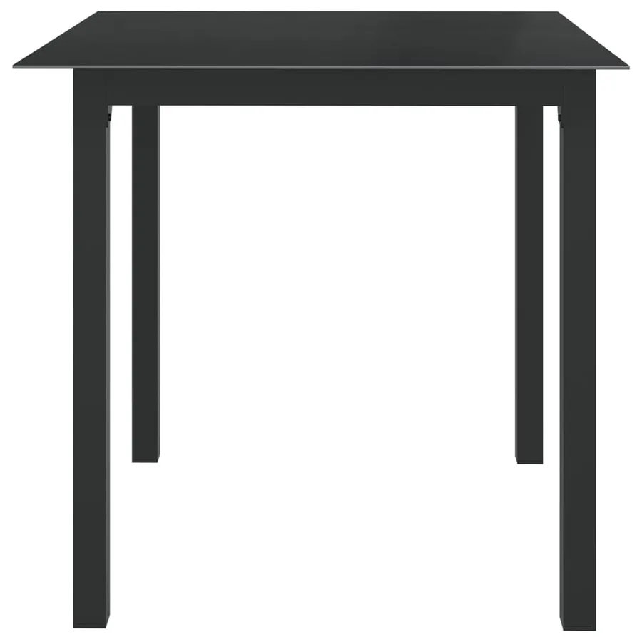 Ensemble à manger de jardin 5 pcs aluminium anthracite - 4